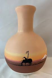 Navajo Pottery Vase, Early Bird, 8” - Etsy