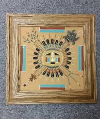 Vintage Hand Made Navajo / Sioux Native American Indian Sand ...