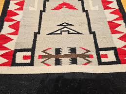 Mid 20th Century Navajo Style Storm Rug | Chairish