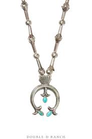 Necklace, Pendant, Turquoise Naja, Re-Purposed, Vintage, 3359