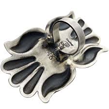 Julian Chavez, Ring, Kingman Turquoise, Old Style, Navajo ...