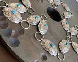 Vintage Sterling Silver & Sleeping Beauty Turquoise Concho ...