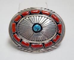 1975 Navajo Belt Buckle By Jw Toadlena