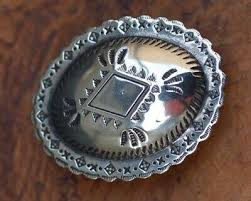1920's Navajo Belt Buckle Vintage Indian Jewelry Silver ...