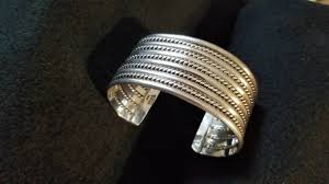 925 MEXICO STERLING SILVER ROPE CUFF BRACELET STAMPED TT-13 | eBay