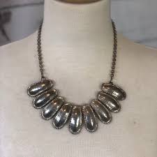 Jewelry | Edgy And Sophisticated Silver Bib Necklace | Poshmark