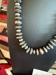 Sterling Silver Chris Tso 103 Fancy Fluted Saucer Necklace ...