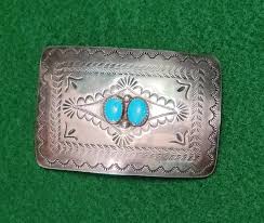 D.C. Thomas Sterling Silver 925 Turquoise Navajo Native American Belt Buckle | eBay Australia