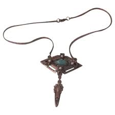 Diamond Shape on the Side with a Dangle Necklace - Free ...