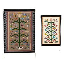 Lot - Diné [Navajo], Pair of Four Corners Tree of Life ...