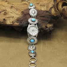 Beautiful Southwestern Sterling Silver Link and Turquoise ...