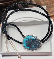Begay Signed Navajo Sterling Turquoise Authentic Real Leather Silver Endings | eBay