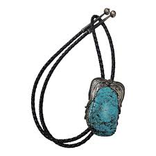 Native American Turquoise Bolo Silver Sterling Wings