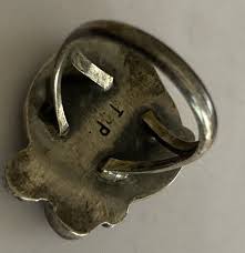 Vintage Thompson Platero Navajo Leaf Turquoise Coral ...