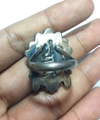 Native American Hand Made Design Zuni Inlay Sterling Silver ...