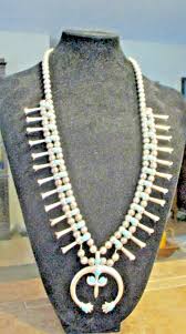 27" CAPTIVATING !!! Vintage Navajo Sterling Turquoise SQUASH ...