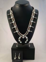 1970s Native American Navajo Made Squash Blossom Necklace ...