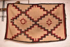 ATQ LARGE Navajo Rug Native American Indian Weaving Transitional Textile 63x40 | eBay