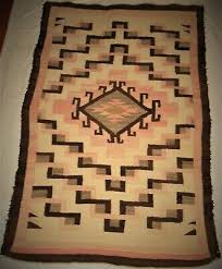 VINTAGE NAVAJO ?GANADO/GALLUP? WOOL THROW RUG CRYSTAL PATTERN 3' x 5' 1930's | eBay