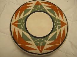 VTG DOLLIE RED ELK SIOUX POTTERY BOWL w LID SIGNED S.D. USA ...