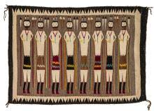 Sold at Auction: Early- Mid 20th c Navajo Yei Rug