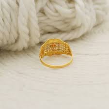 22k916 yellow Gold Ring, 22kt Indian Handmade Ring for ...