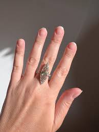 ANTIQUE Ornate Belle Epoque Natural EMERALD Light Green Rose Old Mine – Mouse's House Antiques