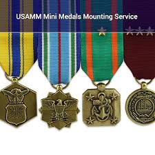 USAMM Miniature Medals Mounting Service