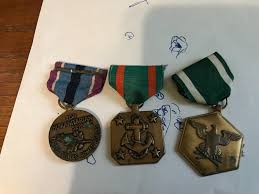 3 VINTAGE MINITARY SERVICE AWARDS | eBay