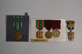 5 Vintage United States Navy Military Badges Medals Eagle ...