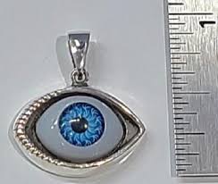 Evil Eye Pendant Light Blue Eye 925 Sterling Silver New # 4 ...