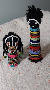 Zulu Dolls Beaded African Doll South African Figure Zulu ...