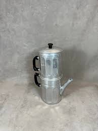 Vintage 1980s Made in Italy Double Aluminum Coffee Maker | eBay