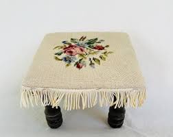 Vintage Wooden Footstool, Vintage Carved Stool , Rose Stool - Etsy