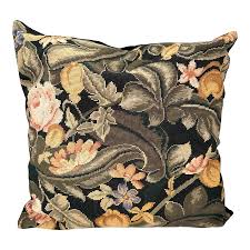 Vintage Floral Needlepoint Pillow | Chairish