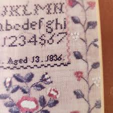 American Needlepoint Martha Southwick Dublin Age 13 1836 ...