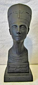 Black Stone Sculpture of Egyptian Queen Nefertiti Art Statue ...