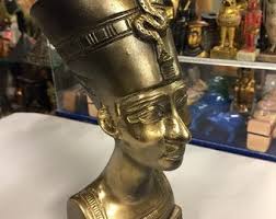 Vintage única reina egipcia Nefertiti hecha en Egipto - Etsy México