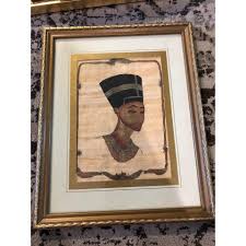 Stunning Vintage Wooden Gold Ornate Framed Egyptian ...