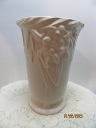 Vintage Nelson Mccoy Pottery Vase: Art Deco Leaf & Berries ...