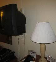 Clean comfortable room with a cool retro bathroom. - Picture ...