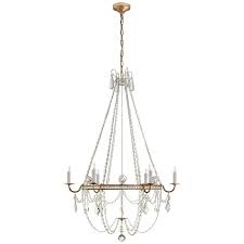 Durham Chandelier – Three-Tier Vintage Charm with Antique Gold Leaf and Resin Accents