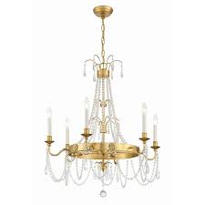 Crystorama Lighting Group MAI-18606 Maizey 6 Light 28" Wide Crystal - Bed Bath & Beyond - 39924003
