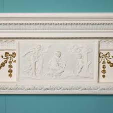 Antique Neoclassical Style Pine and Composition Fire Mantel ...