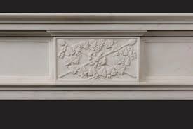 Antique English Statuary White Marble Fireplace Mantel, 1830 ...
