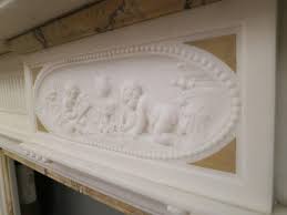 Antique English Fireplace Mantel in Statuary White Marble ...