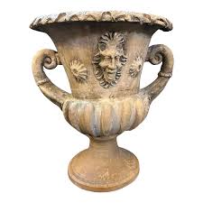 1900s Neoclassical Terracotta Italian Crater Vase | Chairish