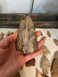 Petrified wood spearhead my brother found