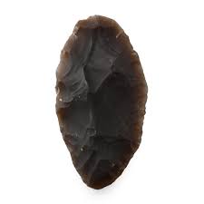 Sold at Auction: BRITISH STONE AGE KNAPPED FLINT OVATE KNIFE