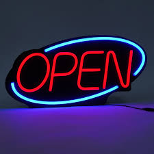 LED Open Sign Neon Light Bright for Restaurant Bar Pub ...